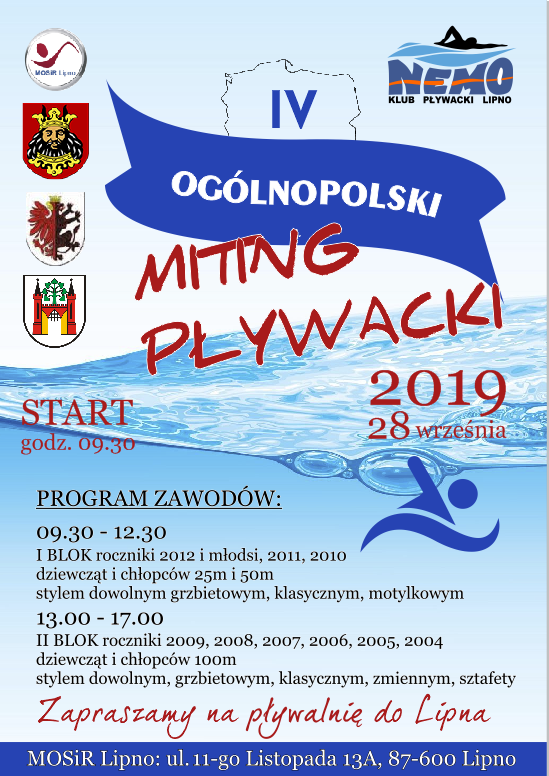 IV OGÓLNOPOLSKI MITING PŁYWACKI