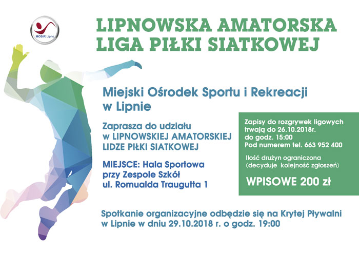 LIPNOWSKA AMATORSKA LIGA PIŁKI SIATKOWEJ - ZAPISY