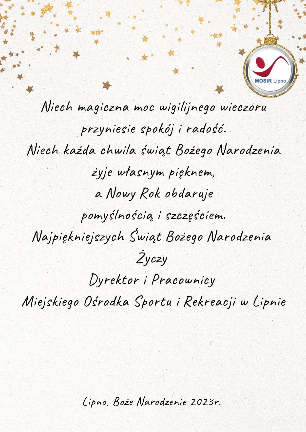 ŻYCZENIA ŚWIĄTECZNE